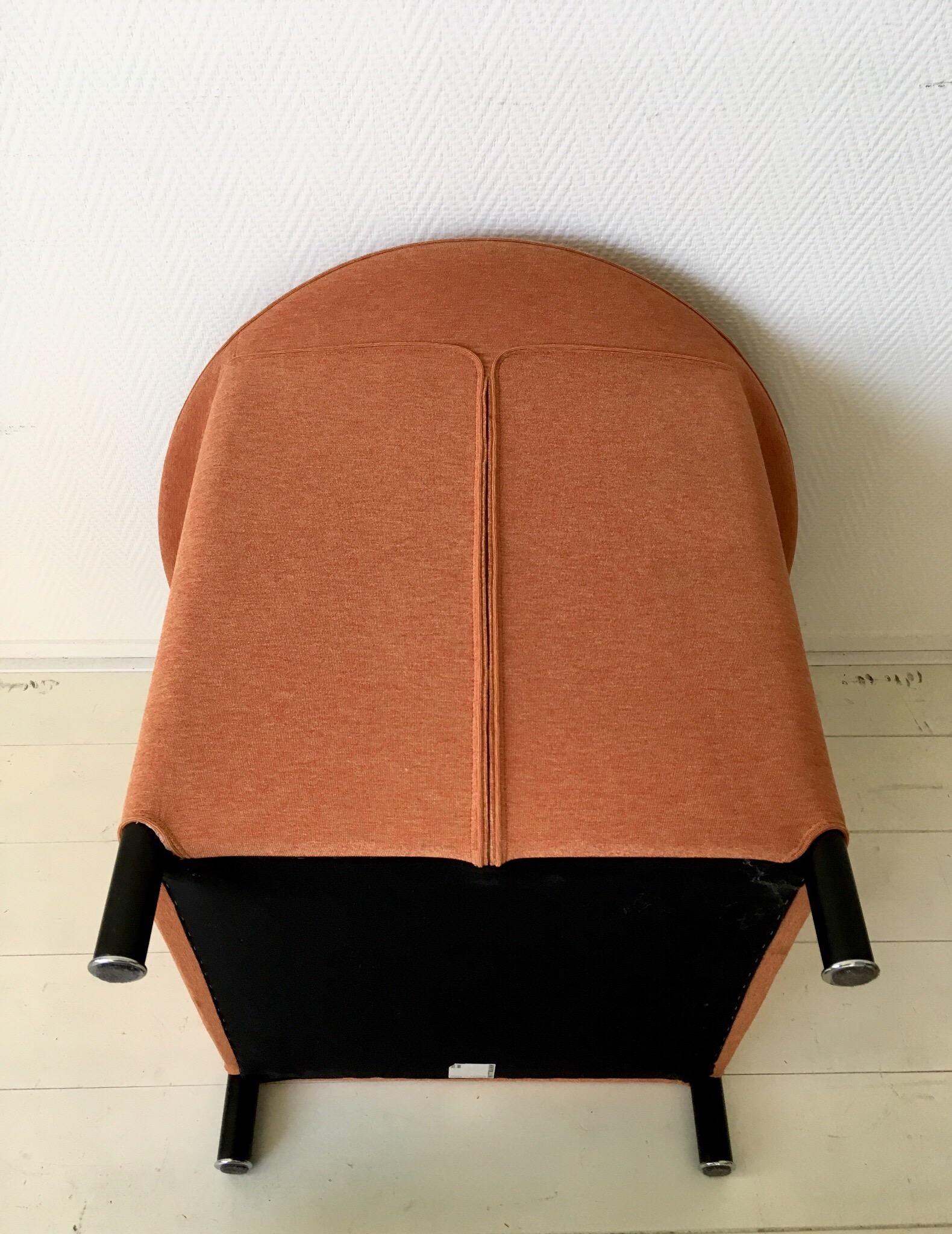 Orange Armchair by Paolo Piva for Wittmann, Model Aura In Good Condition For Sale In Schagen, NL