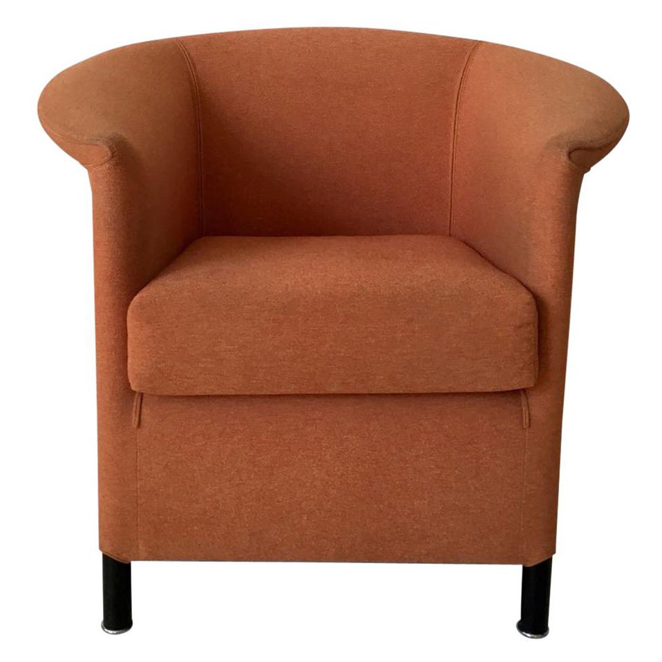 Orange Armchair by Paolo Piva for Wittmann, Model Aura For Sale