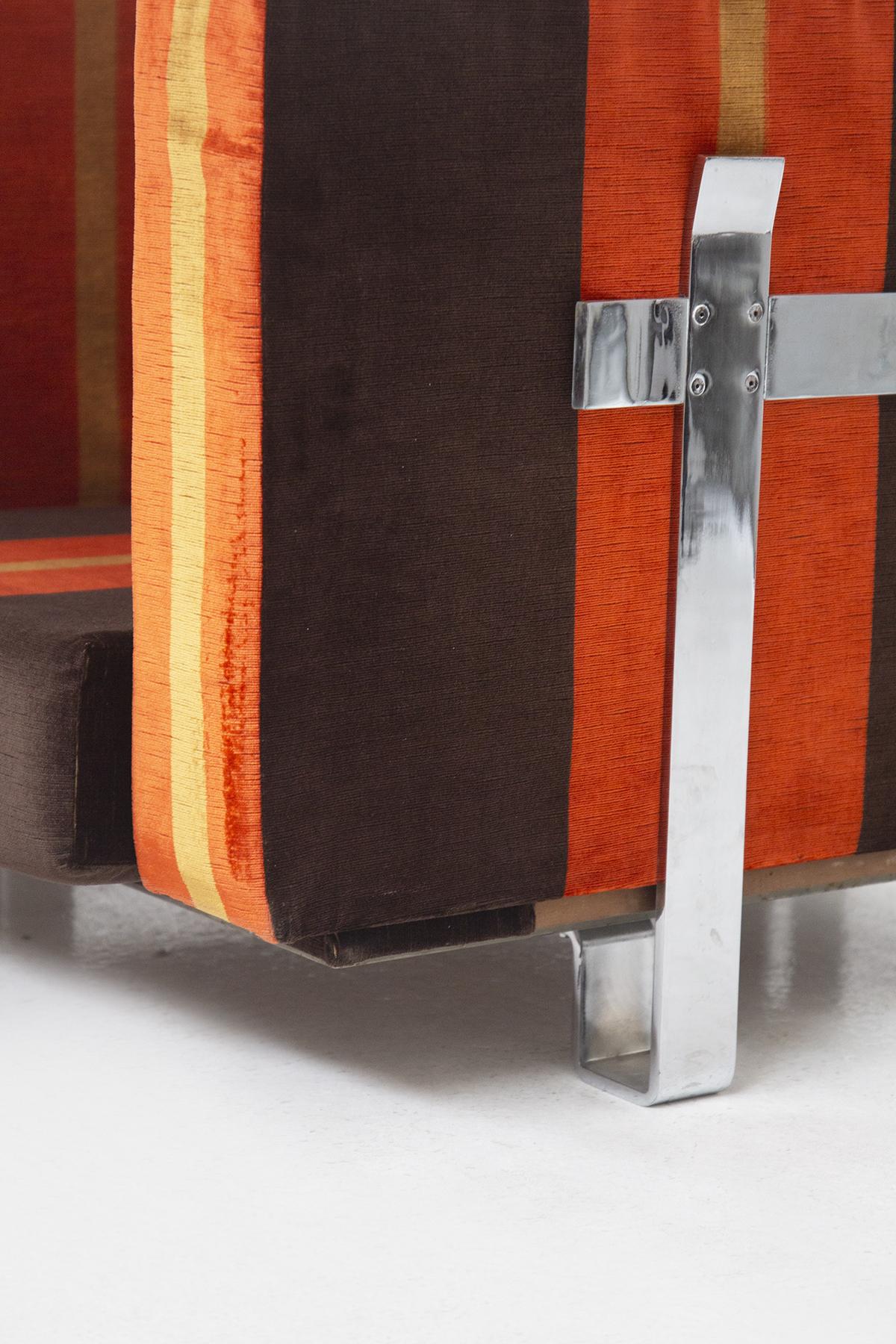Italian Orange Armchairs by Luigi Caccia Dominioni for Azucena For Sale