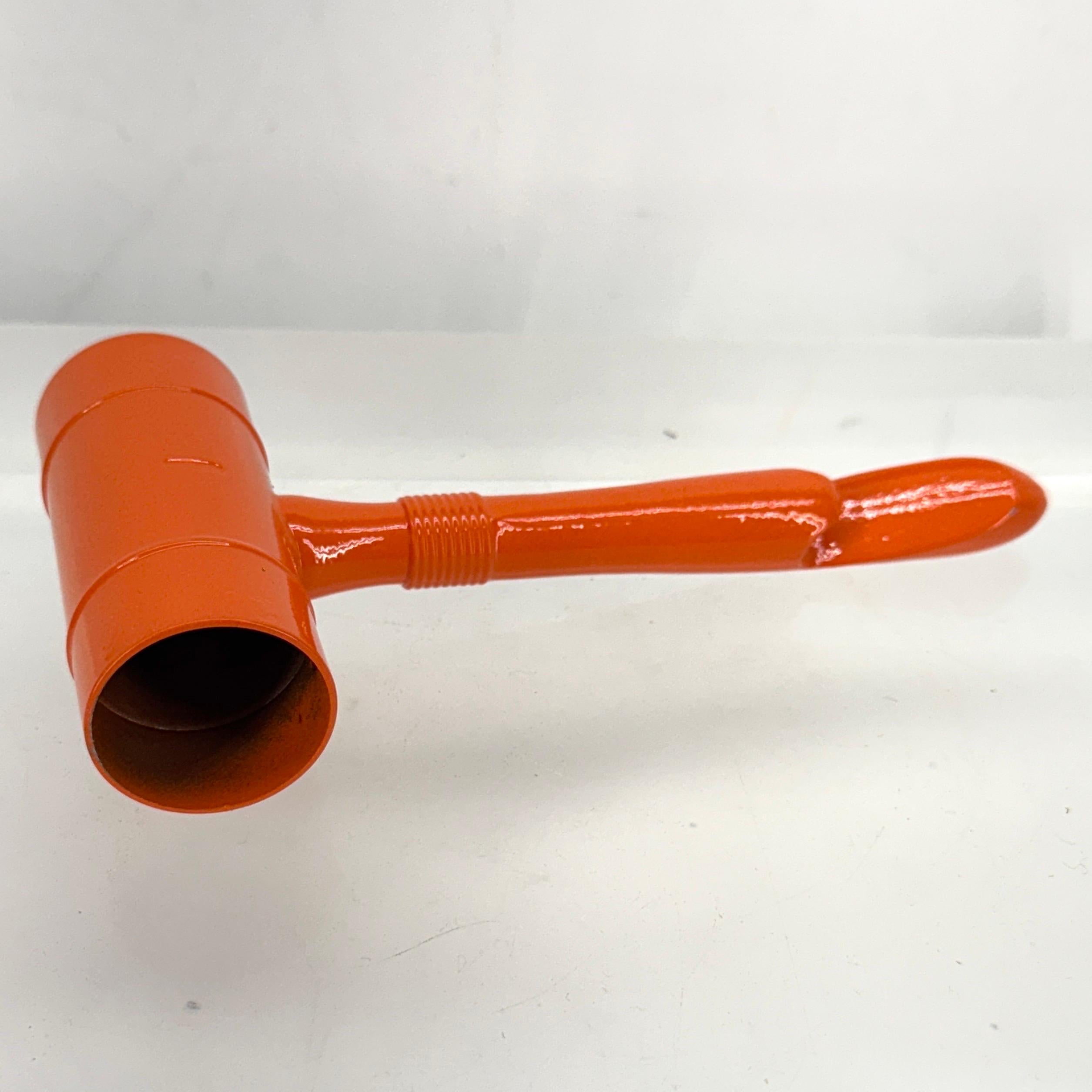 Hand-Crafted Orange Art Deco Chase Barware Alcohol Measuring Cup For Sale