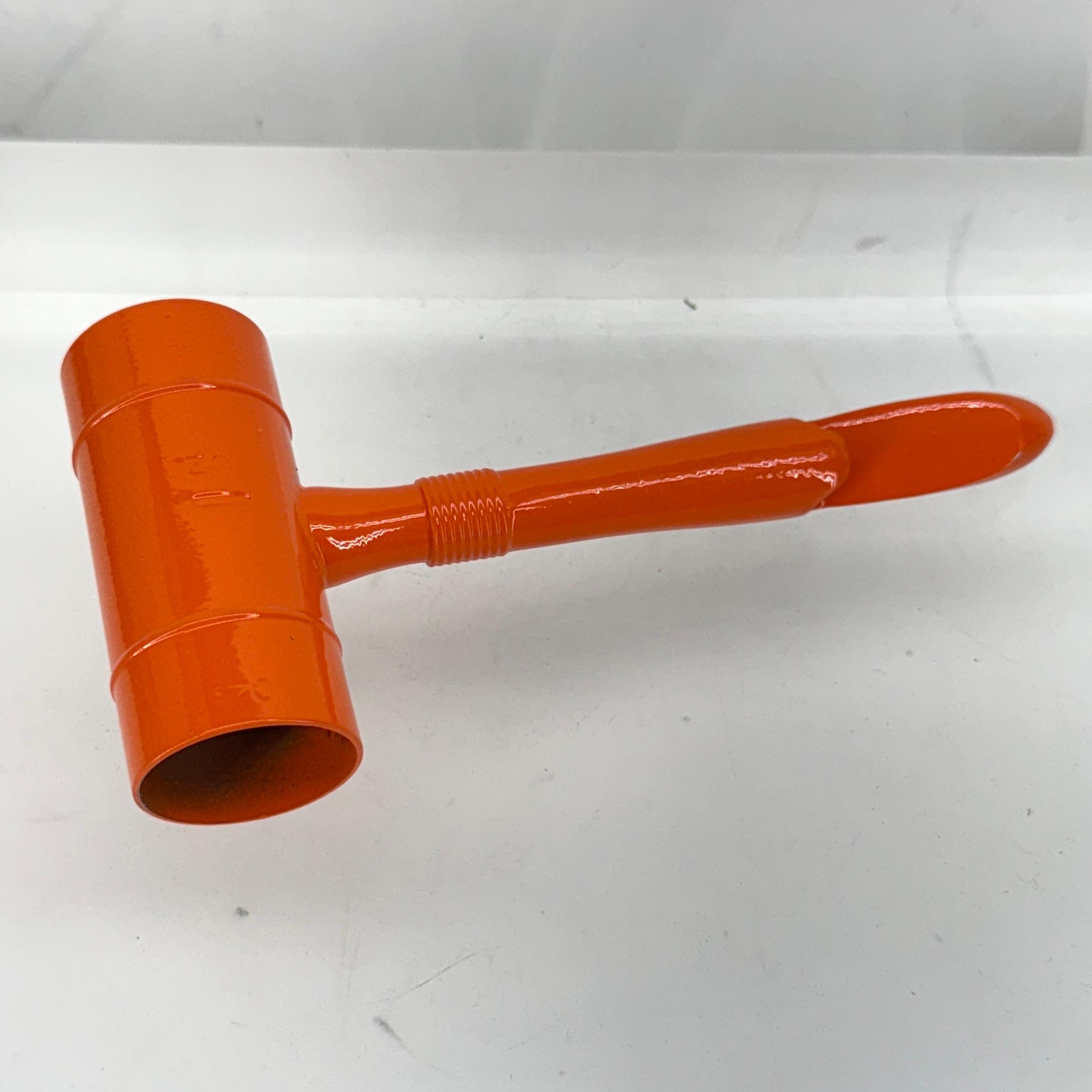 Orange Art Deco Chase Barware Alcohol Measuring Cup In Good Condition For Sale In Haddonfield, NJ