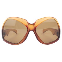 Orangefarbene Bakelit-Sonnenbrille