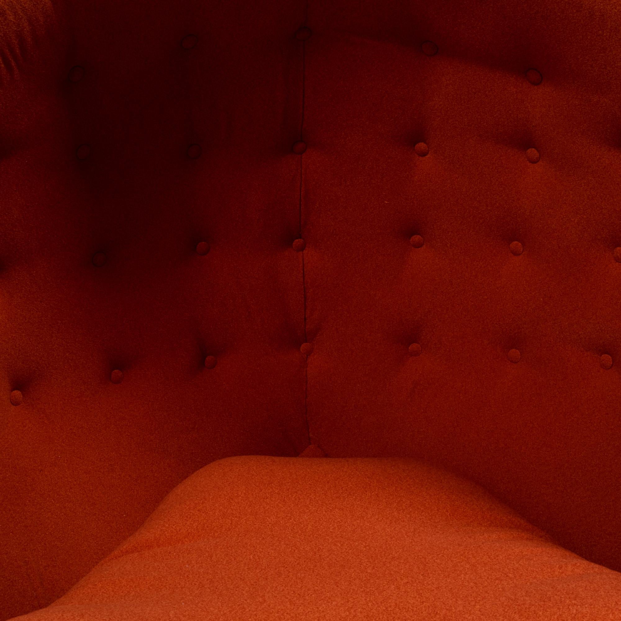 Orange Ball Chair nach dem Modell von Eero Aarnio:: Wolle und Glasfaser 4