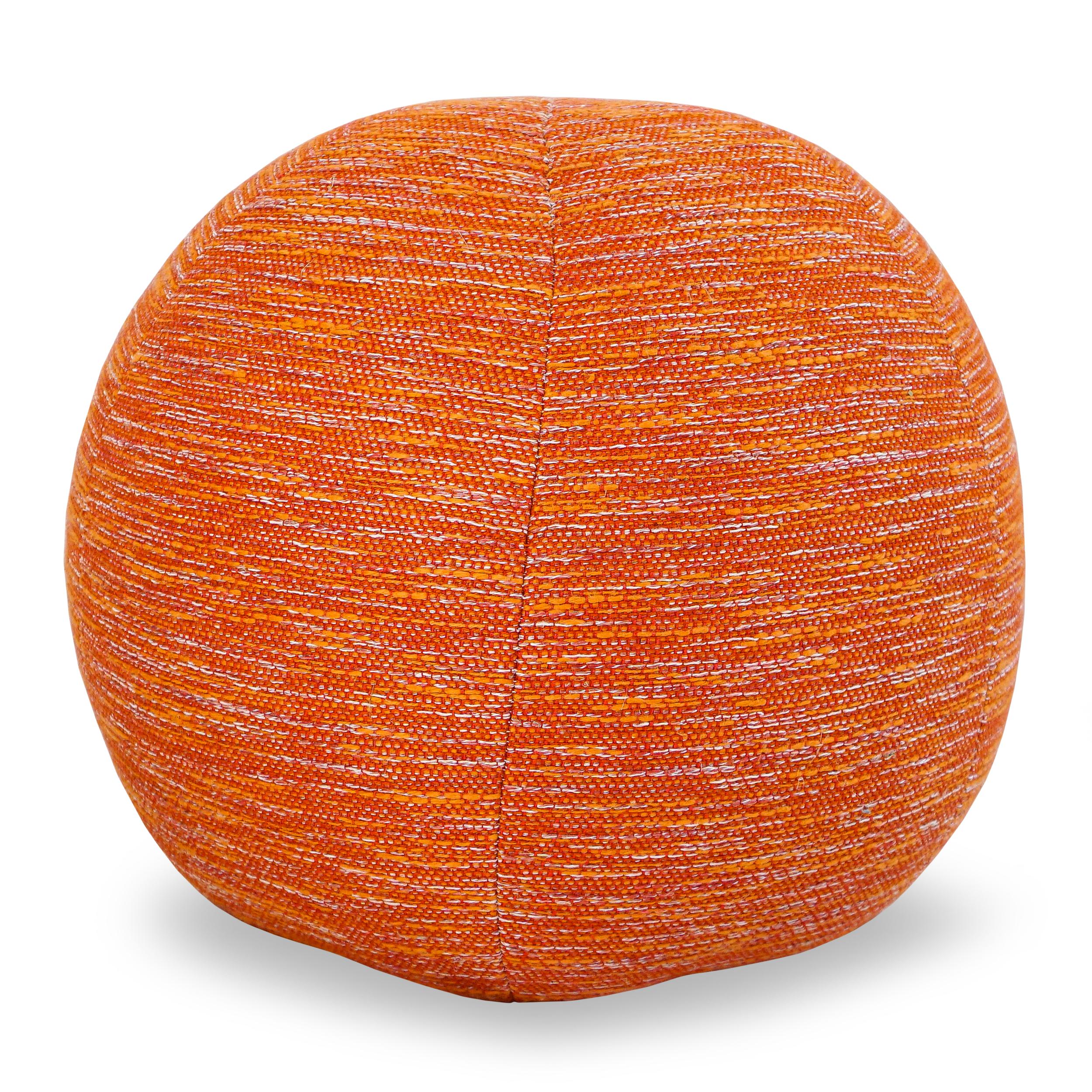 Orange Ball Pillow In New Condition For Sale In Greenwich, CT