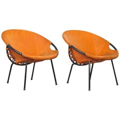 Orange Balloon Chairs Hans Olsen