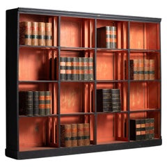 Orange and Black Decorated Bookcase