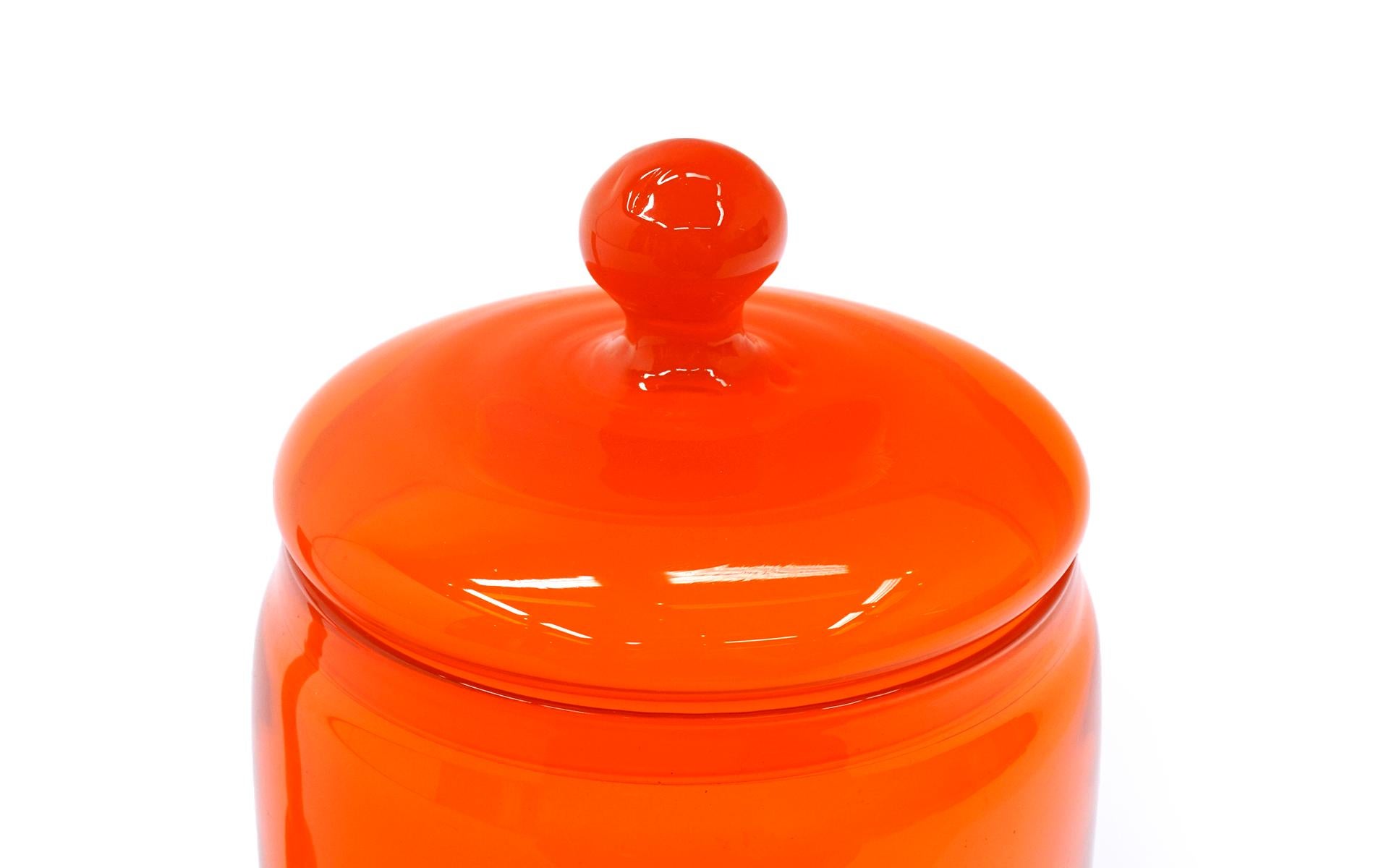 blenko orange vase
