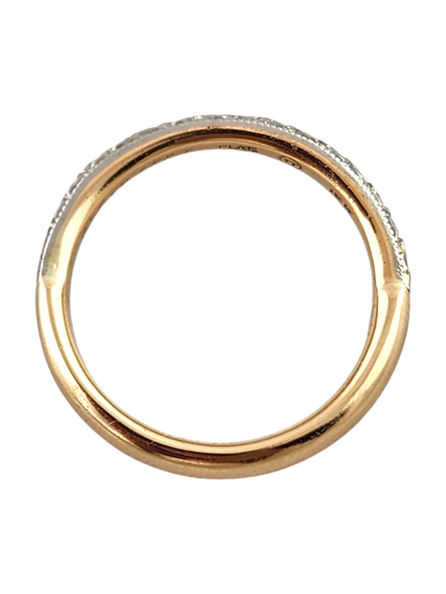 Orange Blossom Antique 14K - 18K Yellow Gold  Platinum Wedding Band  #20079 In Good Condition In Washington Depot, CT