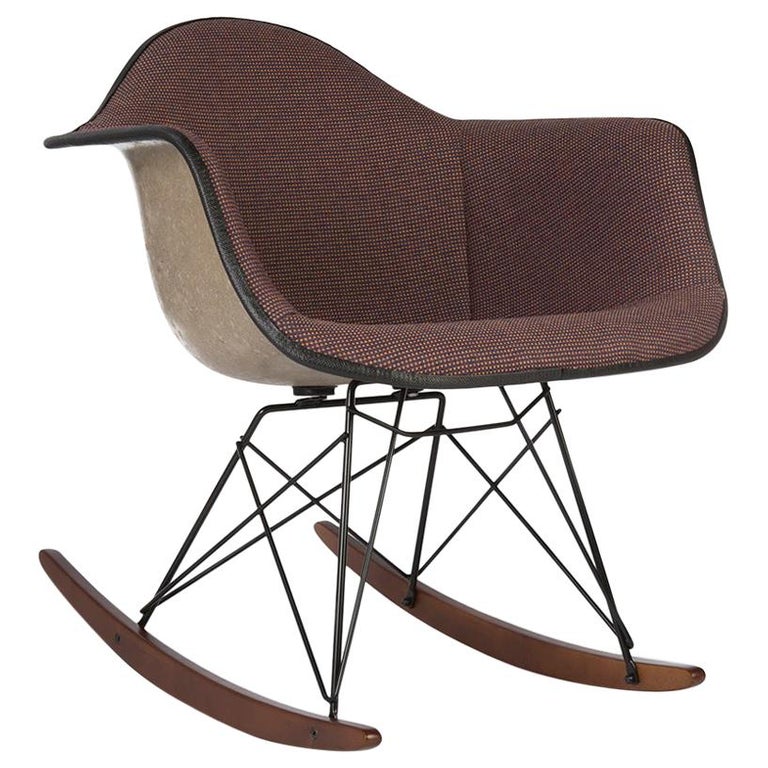 Orange Blue Herman Miller Original Vintage Greige Eames RAR Rocking ...