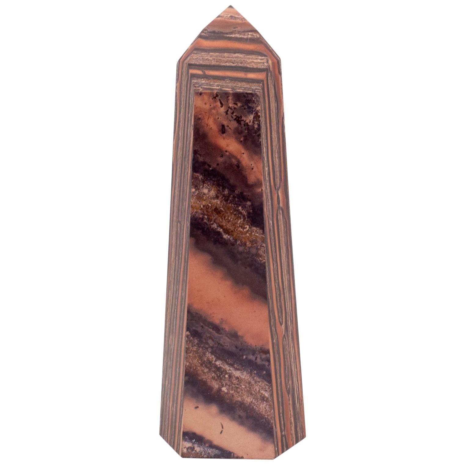 Orange-Brown Banded Jasper Point