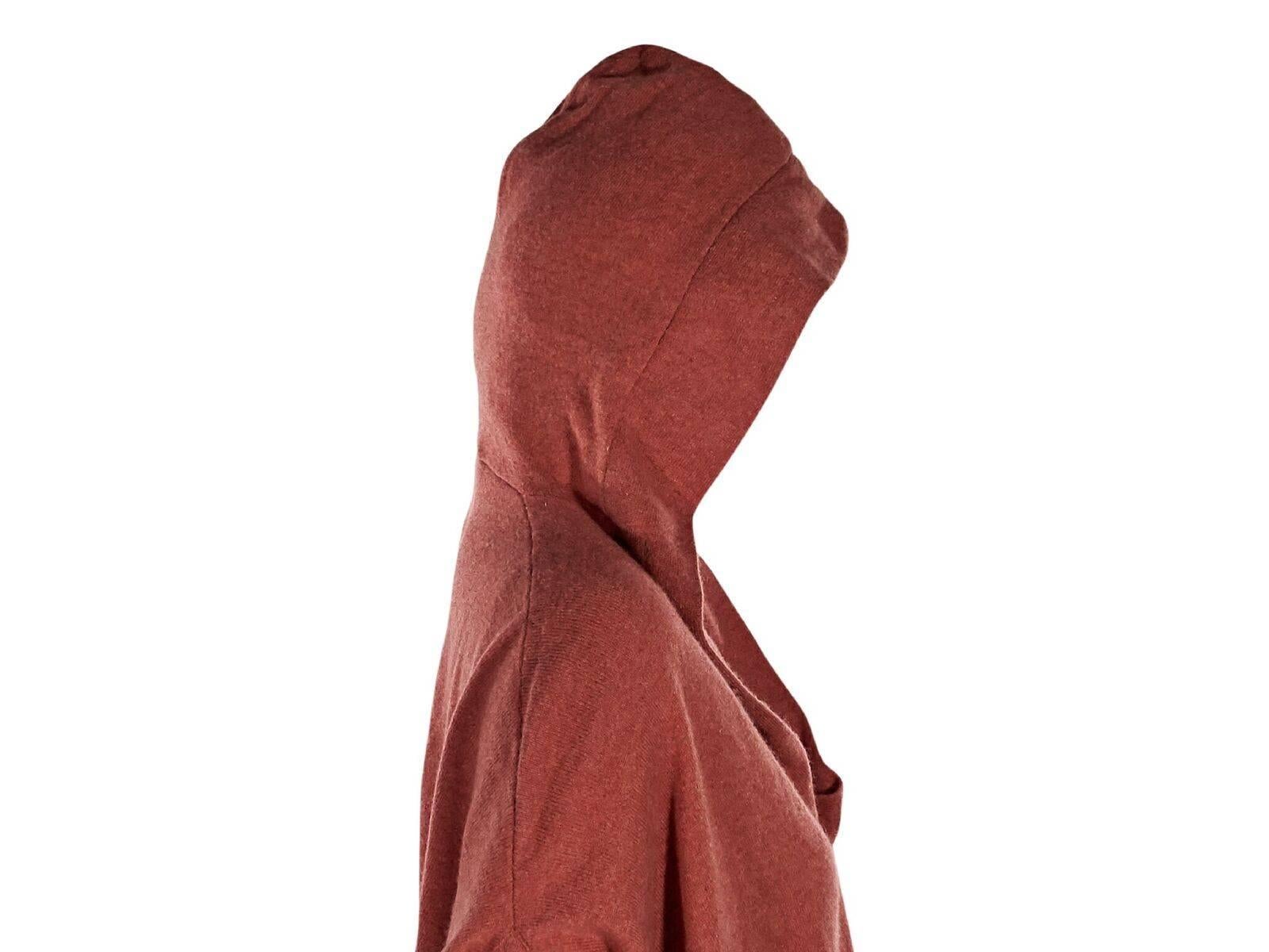 Orange Brunello Cucinelli Cashmere Hooded Sweater In Good Condition In New York, NY
