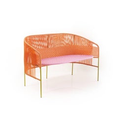 Orange Caribe 2 Seater Bank by Sebastian Herkner
