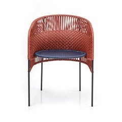 Orange Caribe Chic Dining Chair by Sebastian Herkner