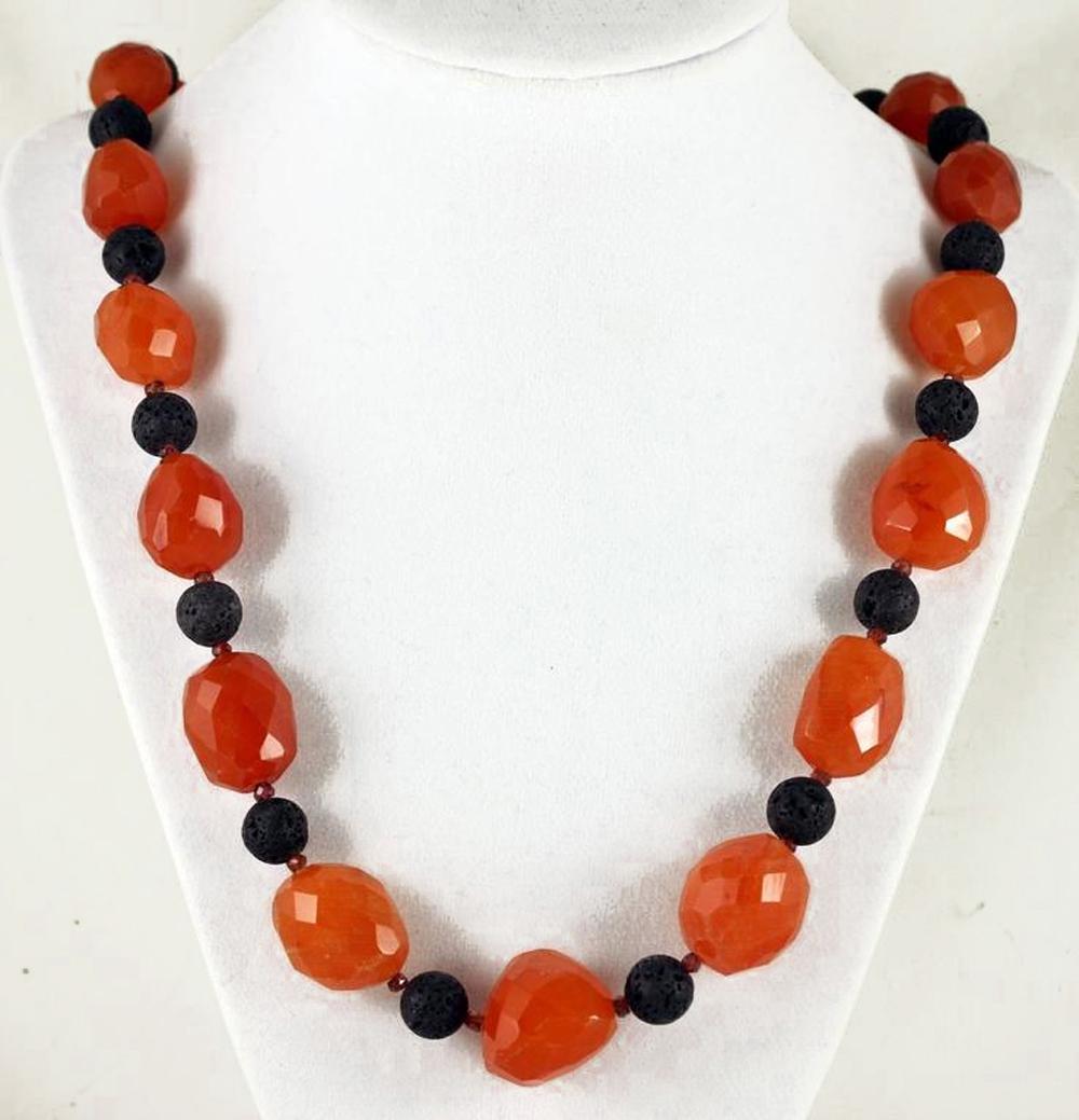 orange carnelian necklace