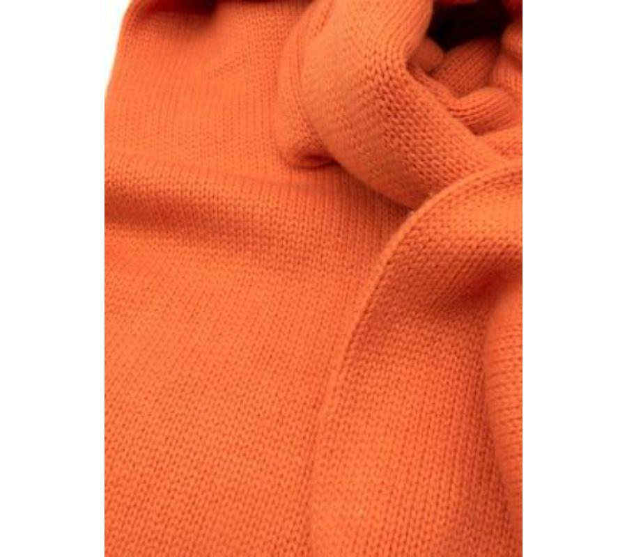 hermes orange cashmere scarf