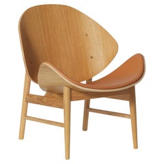 Orange Chair Challenger White Oiled Oak Cognac by Warm Nordic