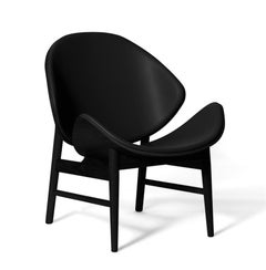 Orange Chair Smoked Black Lacquered Oak, Midnight Blue by Warm Nordic