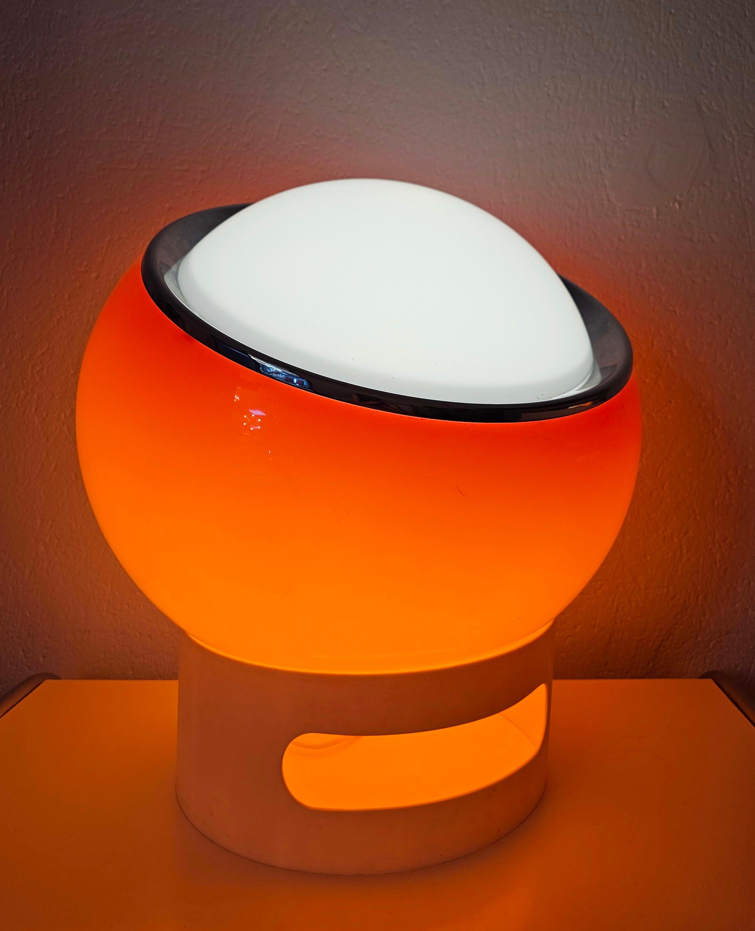 Orange Clan Lamp by Studio 6G for Harvey Guzzini and Meblo, Yugoslavia 1960s For Sale 2