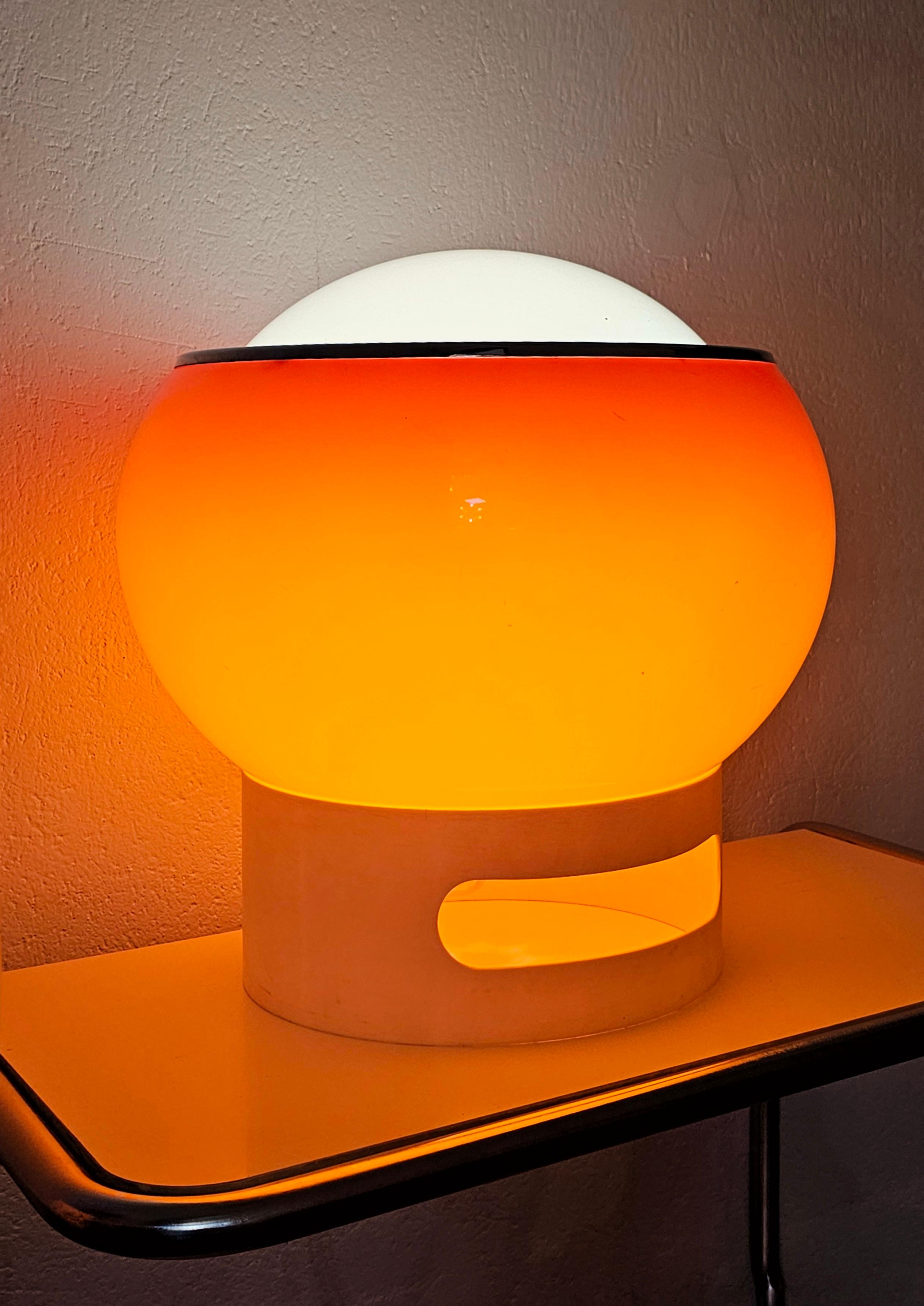 Orange Clan Lamp by Studio 6G for Harvey Guzzini and Meblo, Yugoslavia 1960s For Sale 3