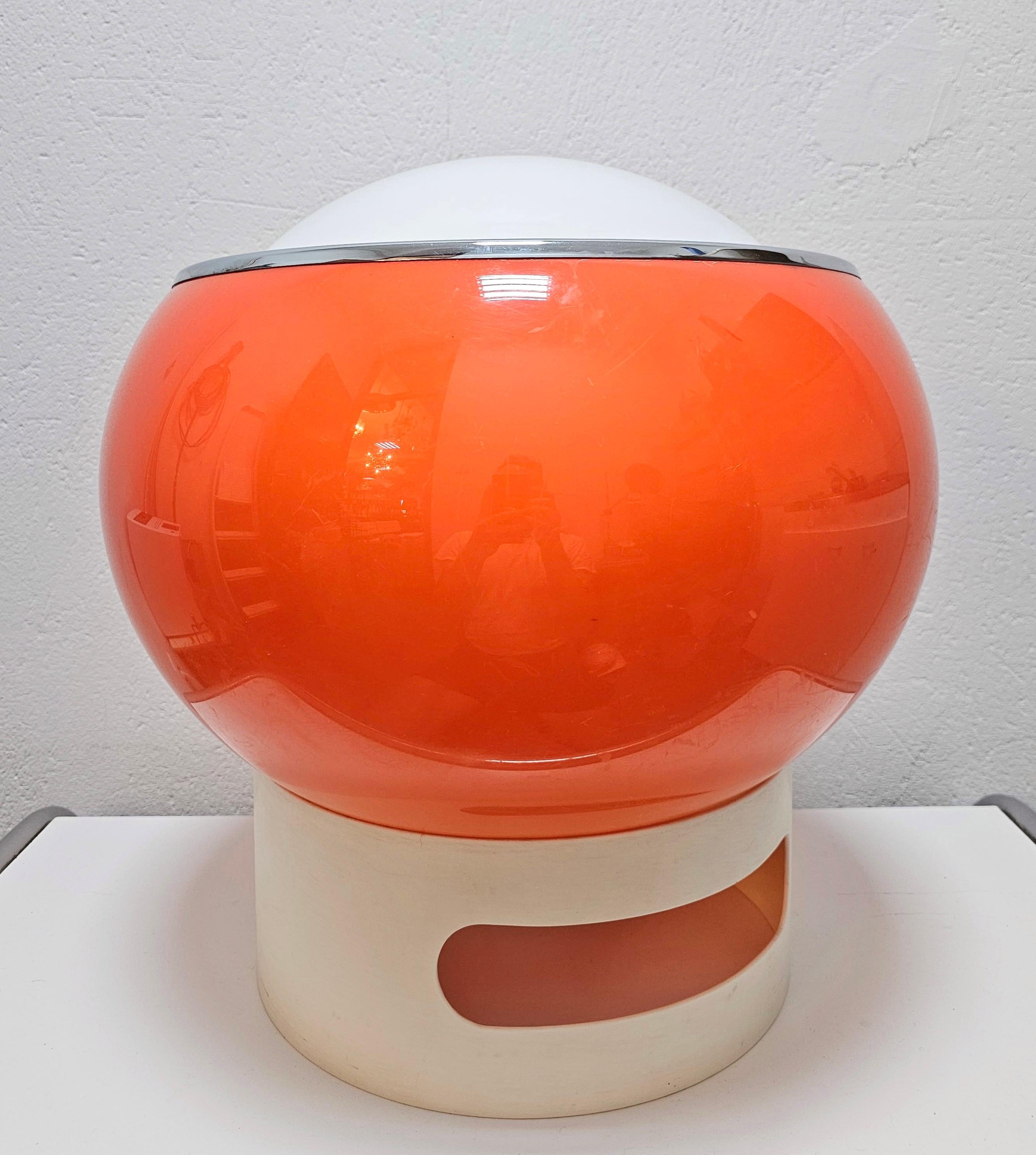 Slovenian Orange Clan Lamp by Studio 6G for Harvey Guzzini and Meblo, Yugoslavia 1960s For Sale