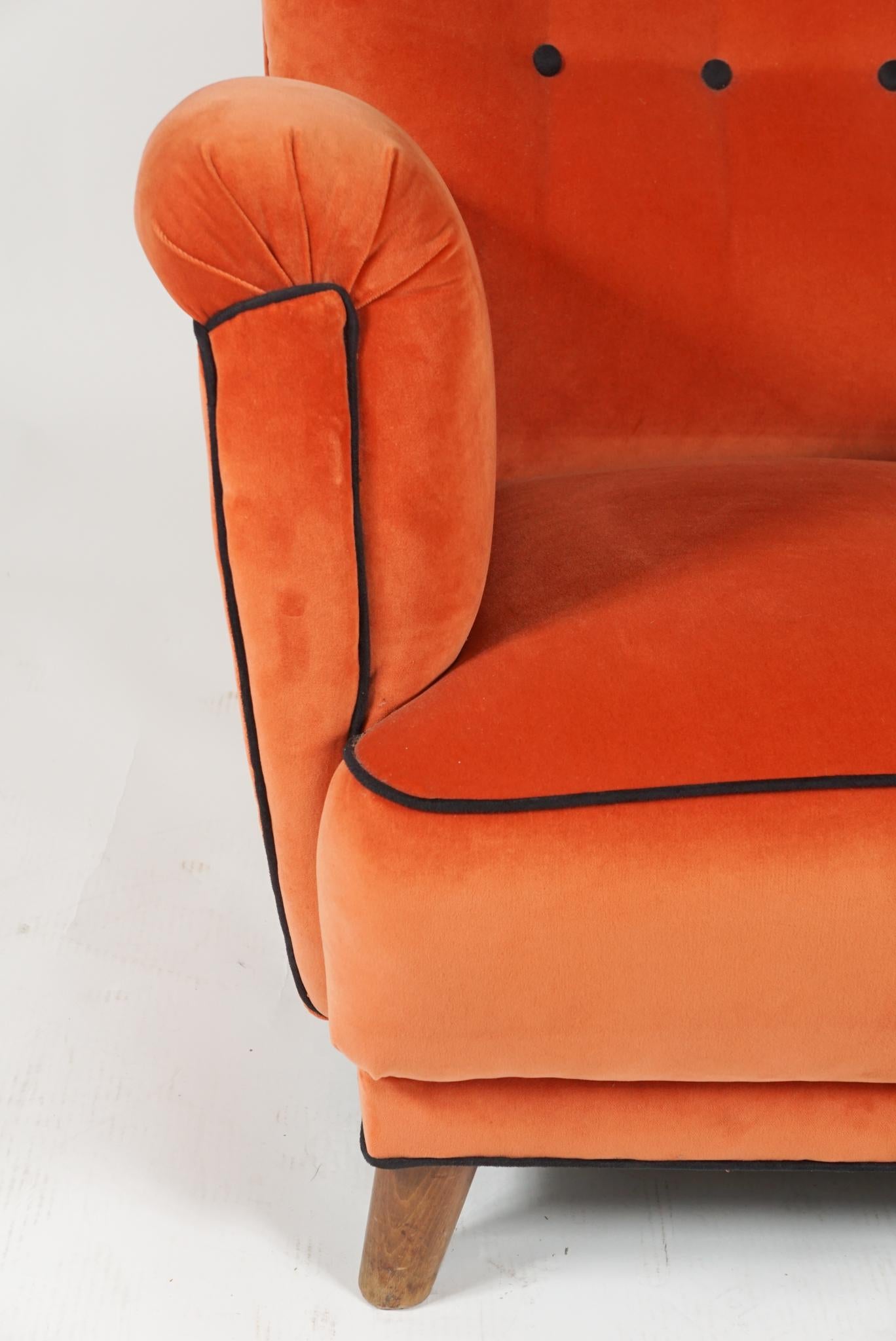Orange Club Chair 2