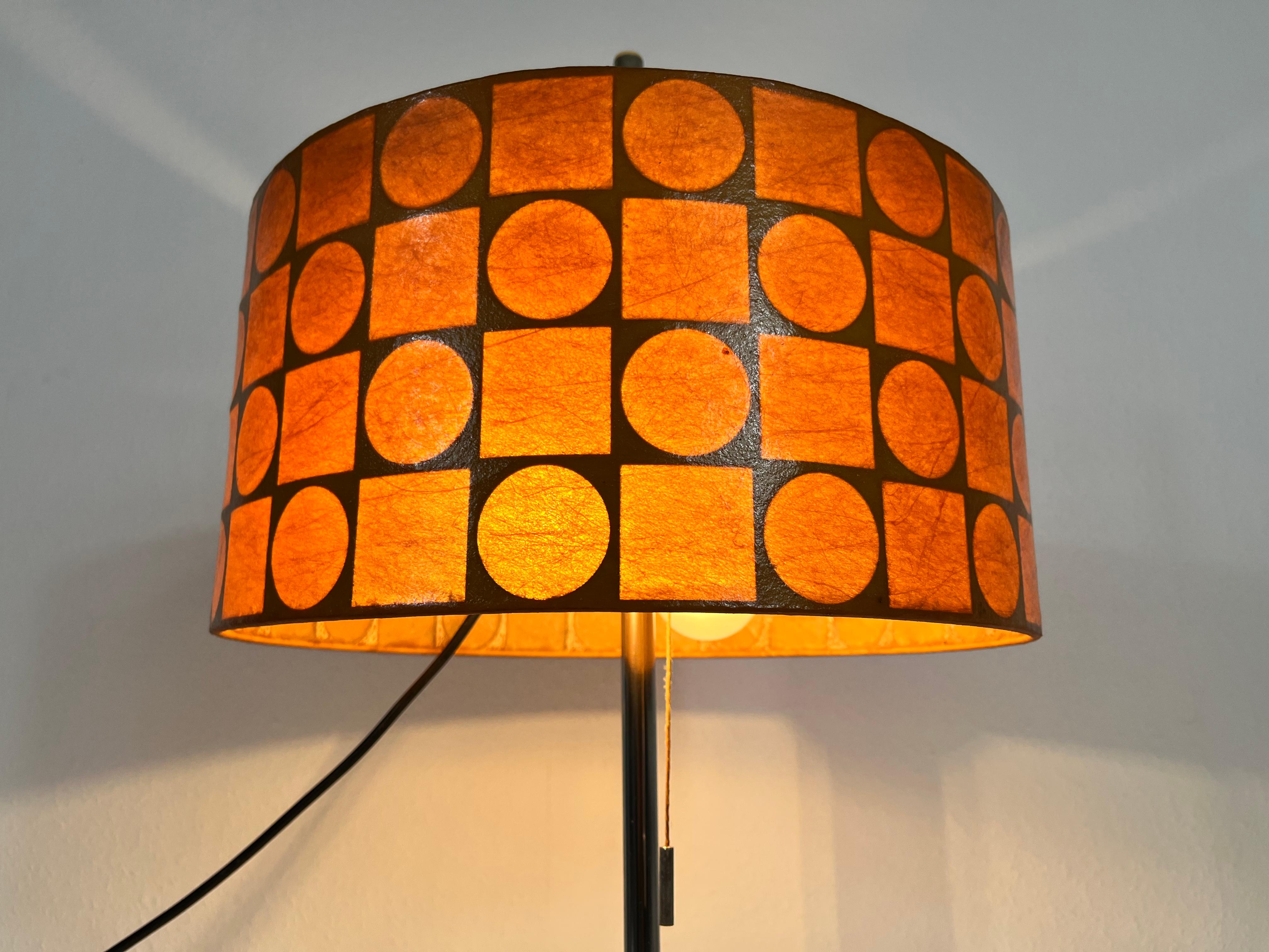 Orange Cocoon Table Lamp by Goldkant, Germany, 1960s For Sale 4