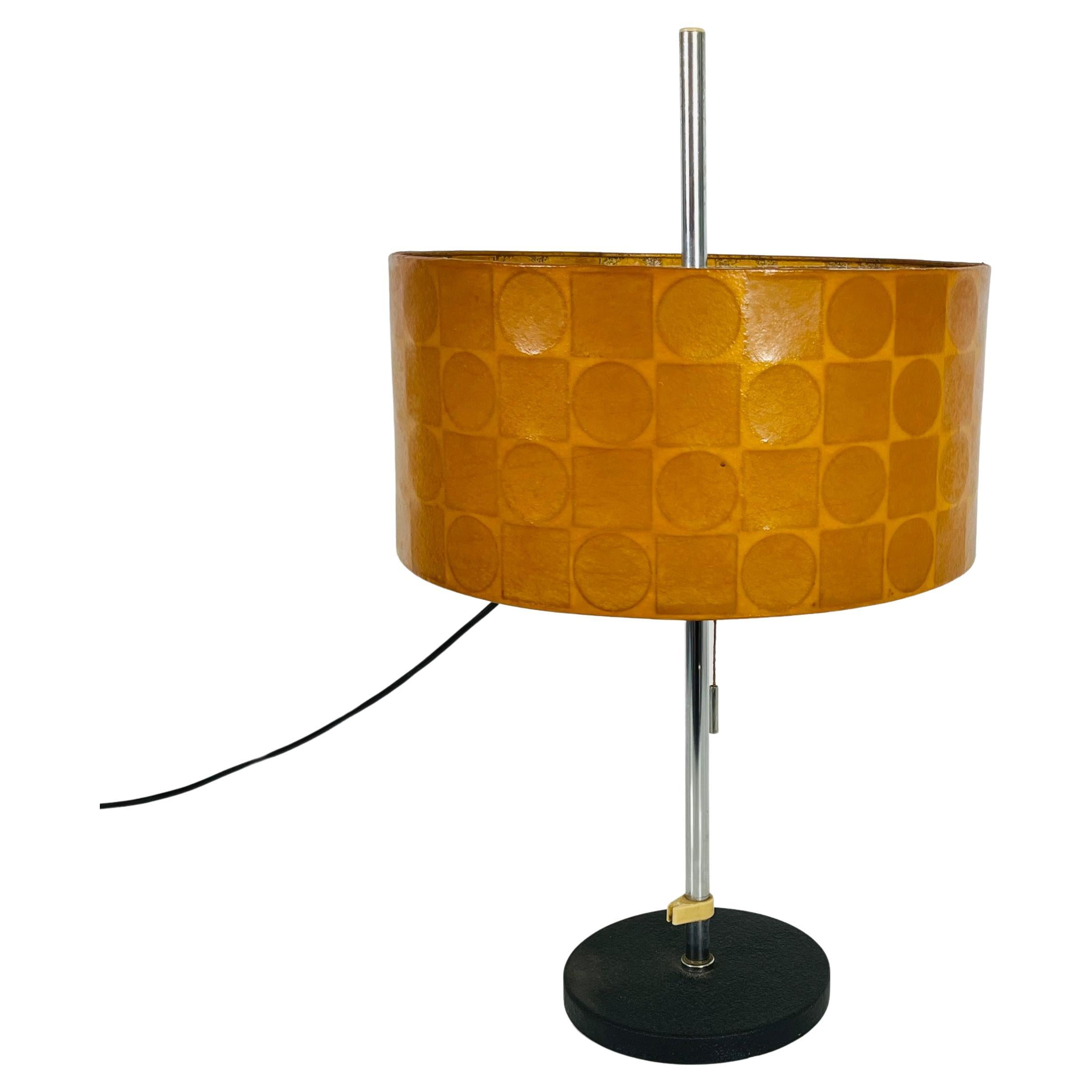 Orange Cocoon Table Lamp by Goldkant, Germany, 1960s For Sale