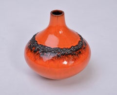 Orange colored Midcentury Fat Lava Lamp produced in West Germany