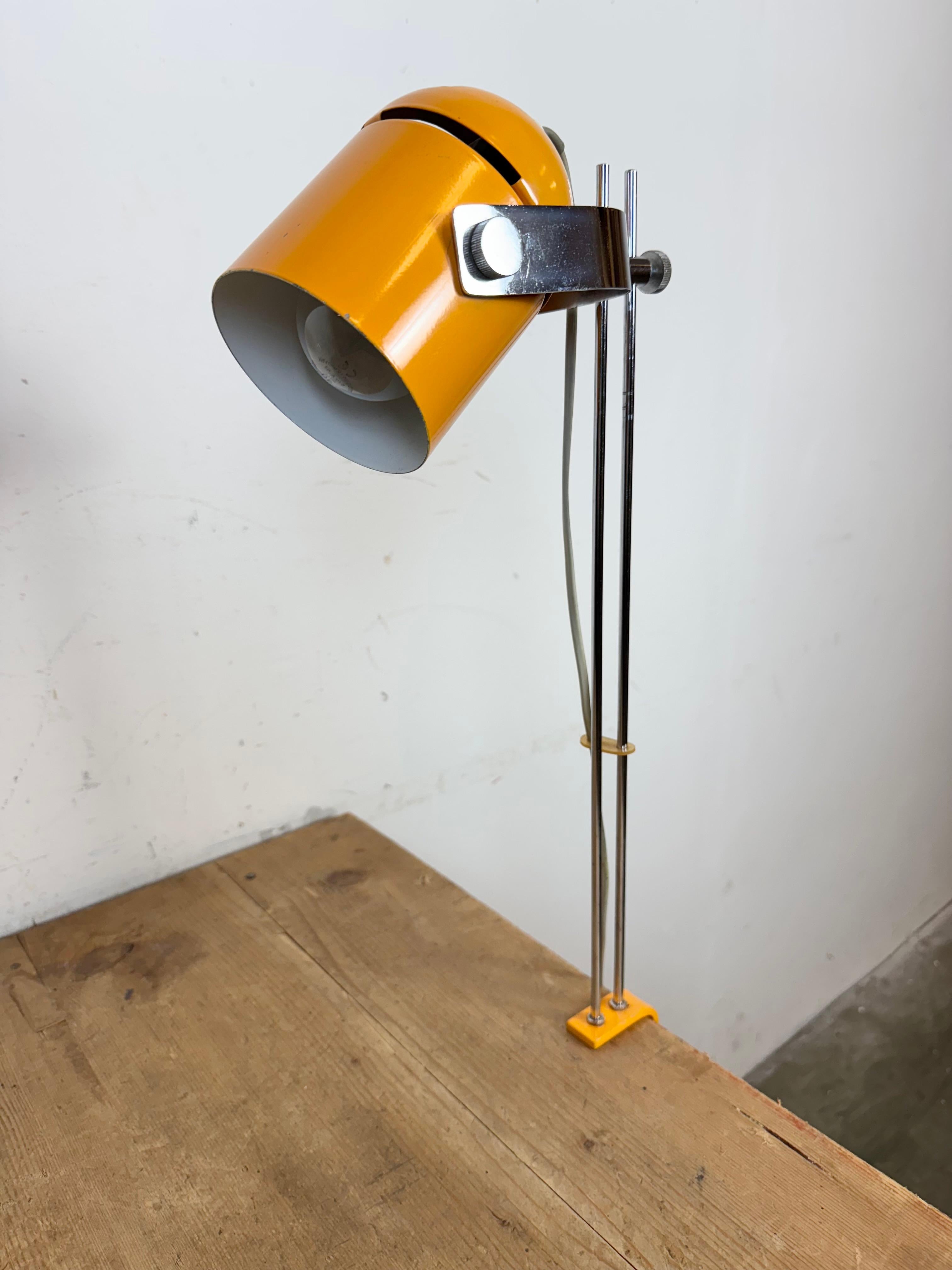 Lampada da tavolo Combi Lux arancione di Stanislav Indra per Lidokov, anni '70 in vendita 3