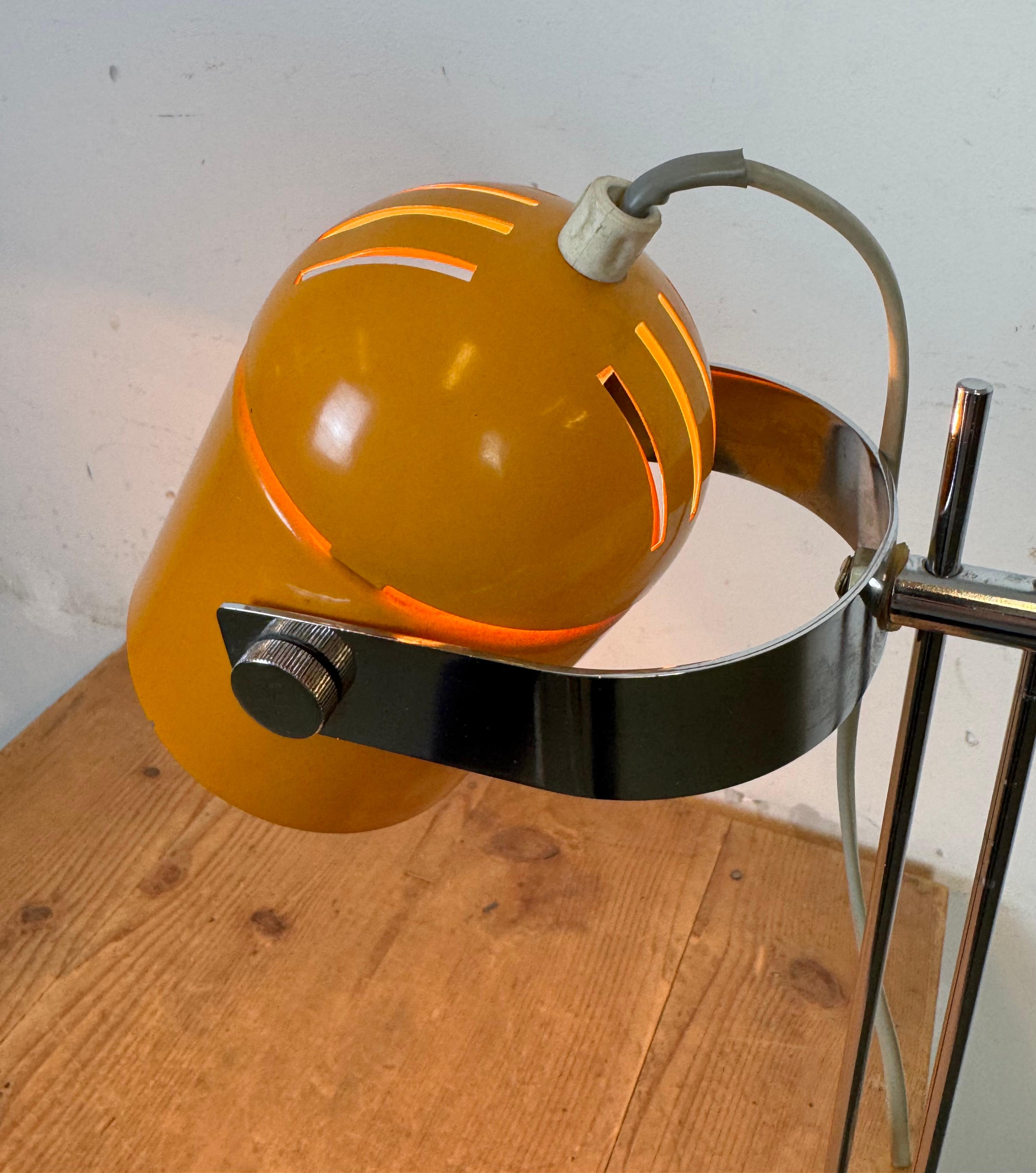 Lampada da tavolo Combi Lux arancione di Stanislav Indra per Lidokov, anni '70 in vendita 11
