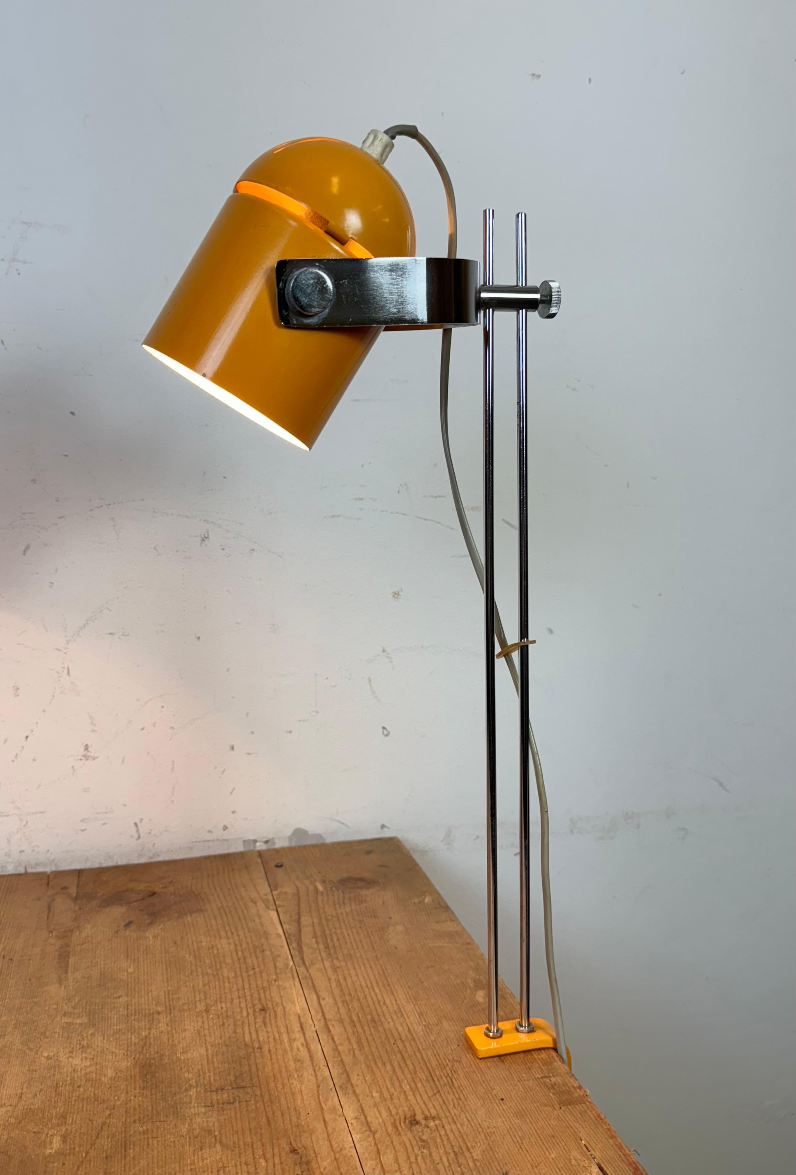 Lampada da tavolo Combi Lux arancione di Stanislav Indra per Lidokov, anni '70 in vendita 12