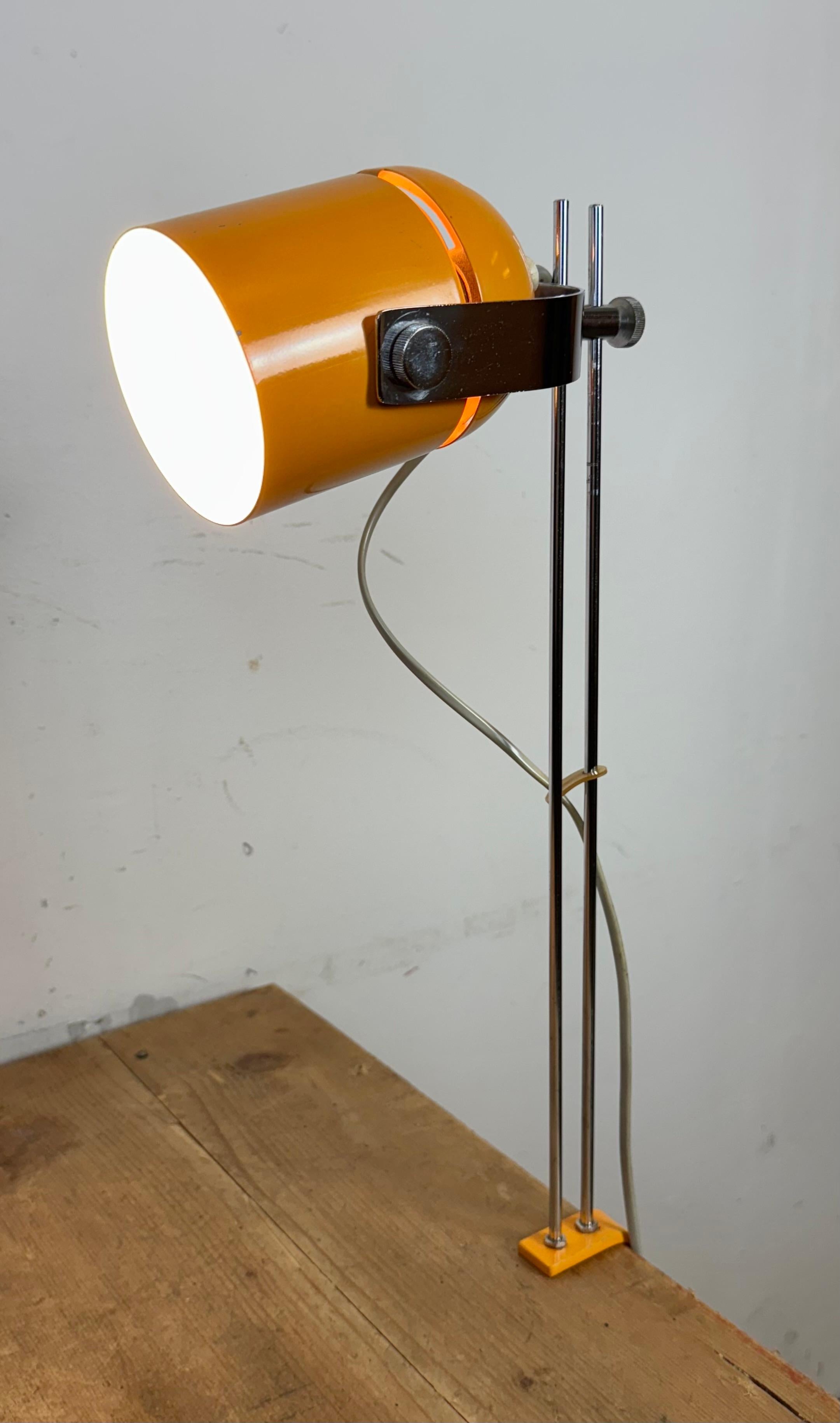 Lampada da tavolo Combi Lux arancione di Stanislav Indra per Lidokov, anni '70 in vendita 13