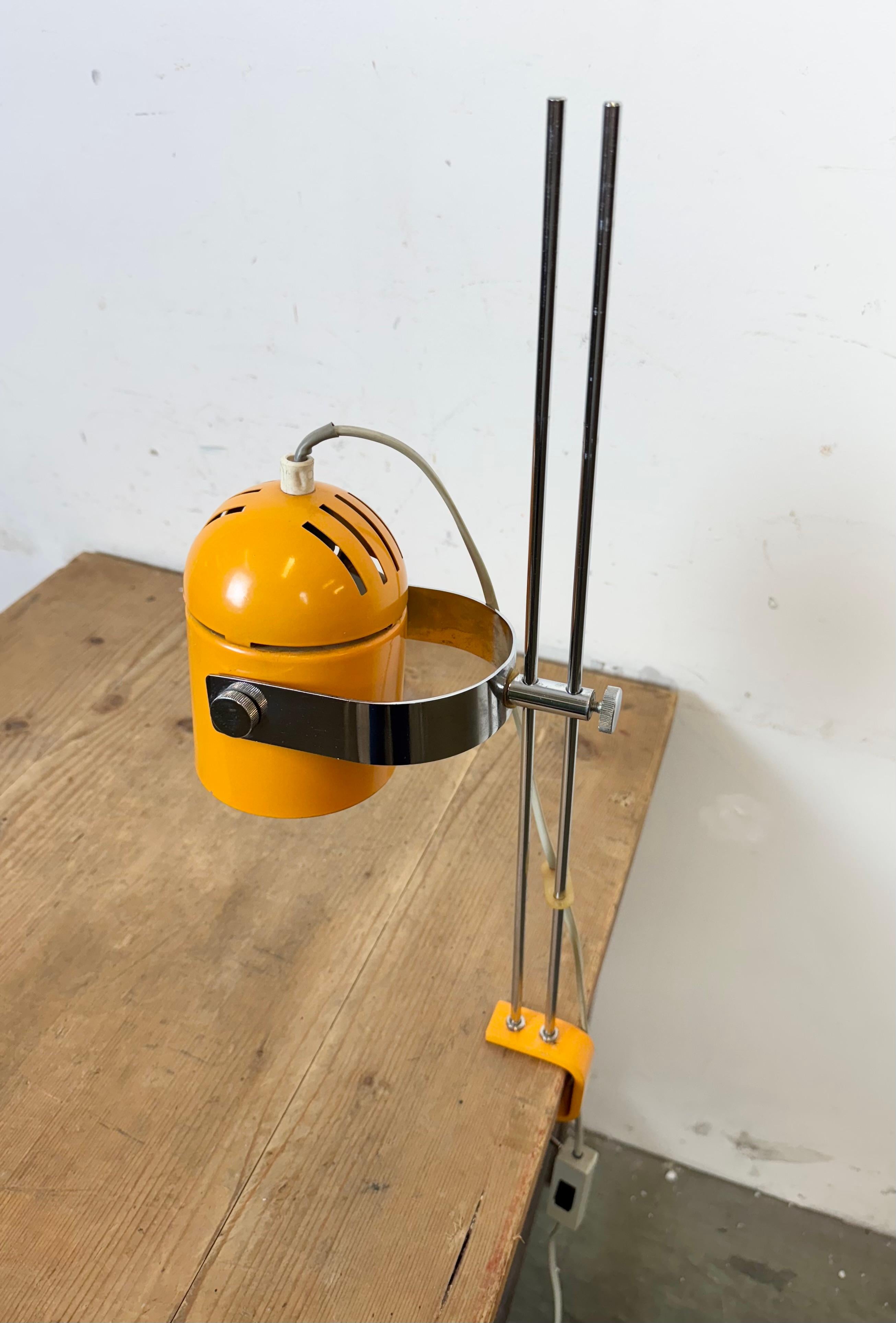 Lampada da tavolo Combi Lux arancione di Stanislav Indra per Lidokov, anni '70 in vendita 1