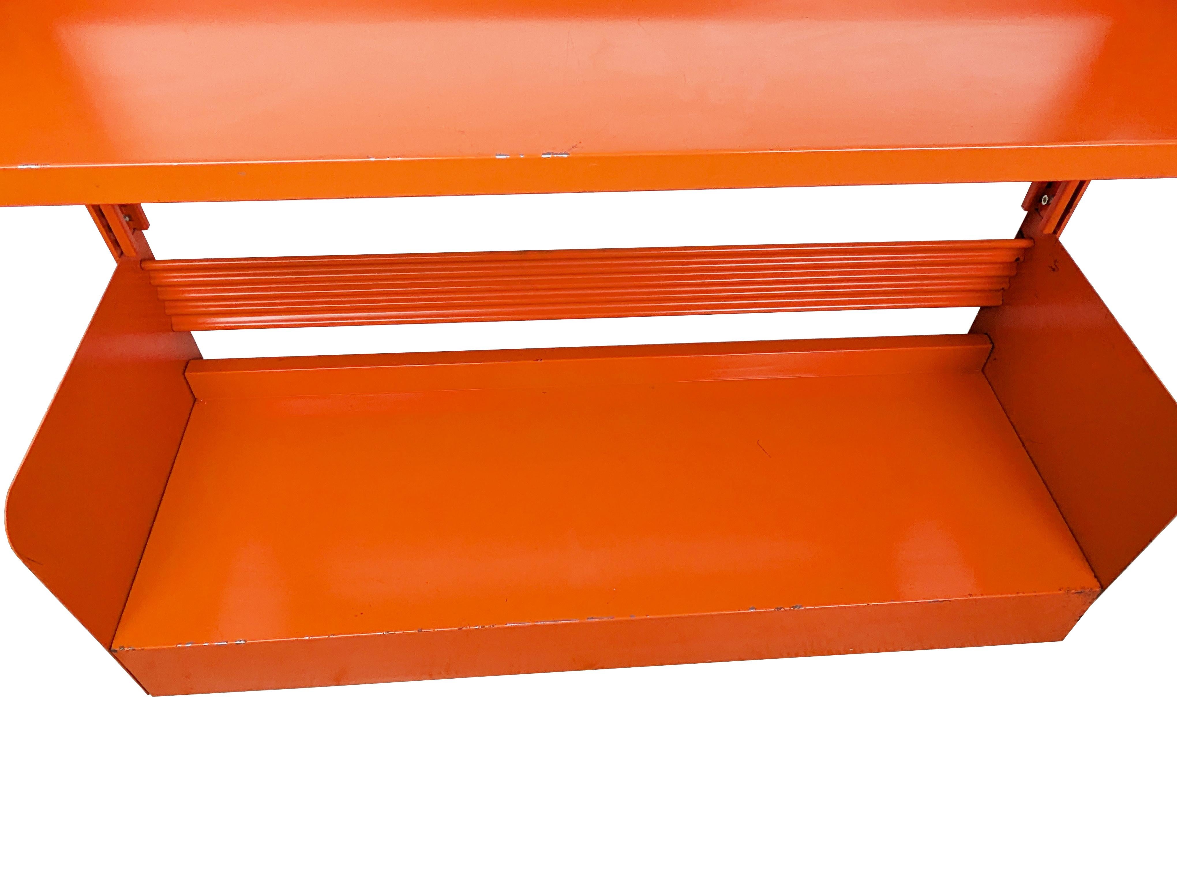 Librería Congreso independiente de acero Coral Naranja de Lips Vago, 1968 siglo XX en venta