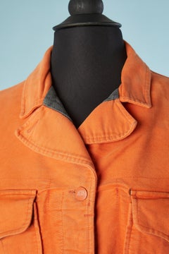 Orange cotton jacket Junior Gaultier