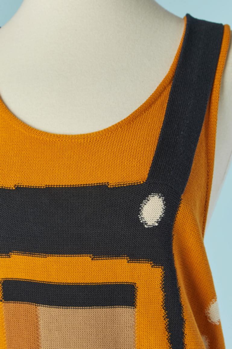 Orange cotton knit 
