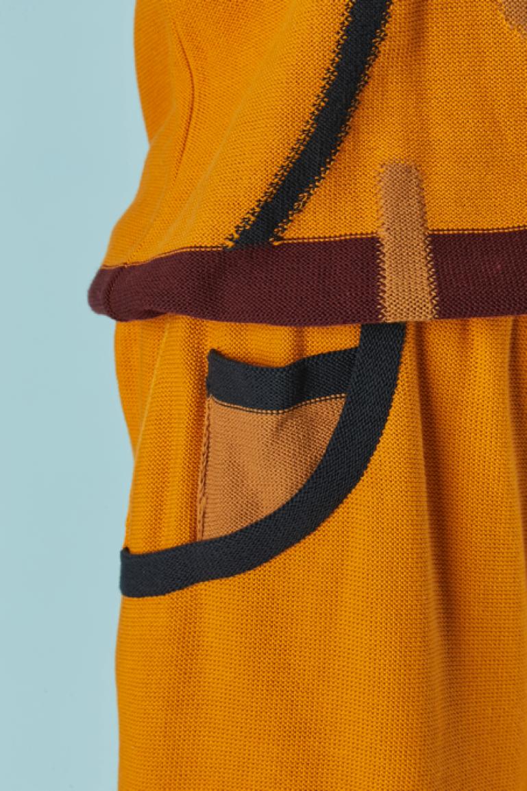 Women's Orange cotton knit 