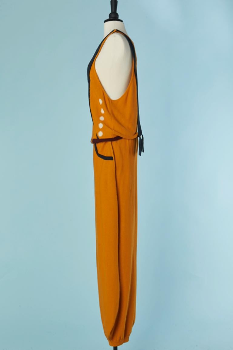 Orange cotton knit 