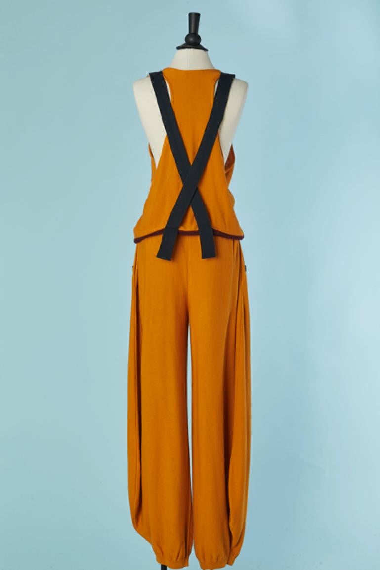 Orange cotton knit 