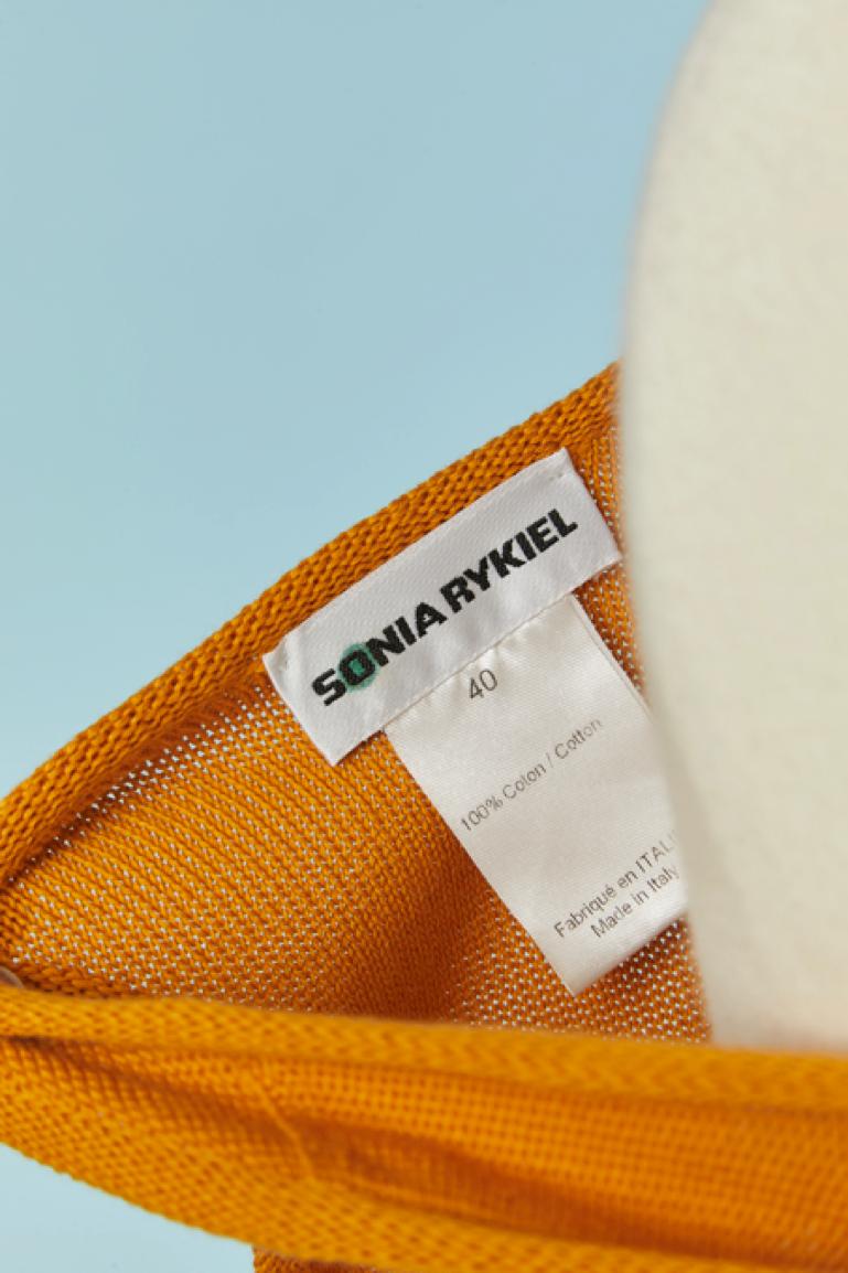Orange cotton knit 