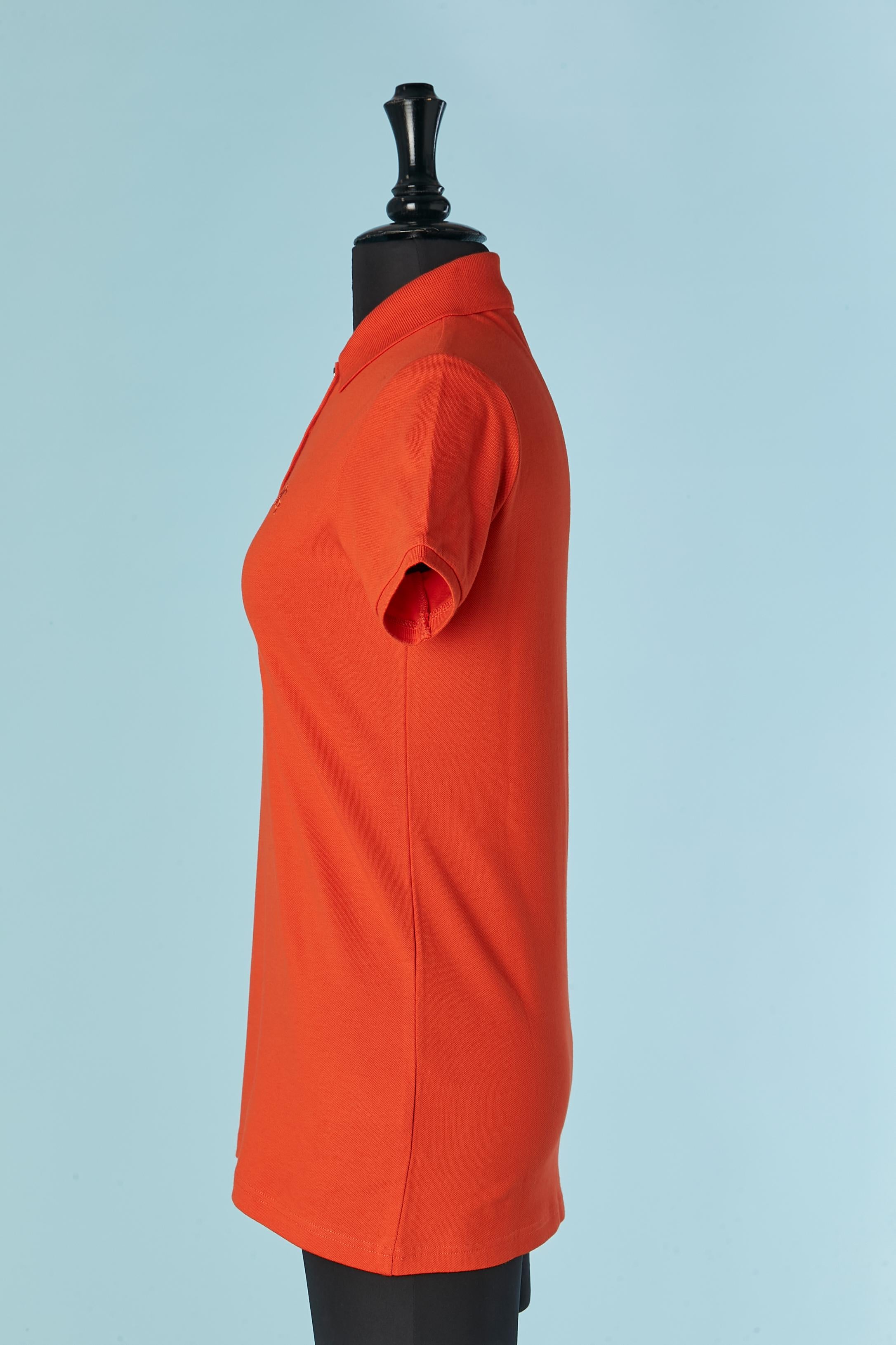 Polo arancione in cotone Burberry Brit New In condizioni Nuovo in vendita a Saint-Ouen-Sur-Seine, FR