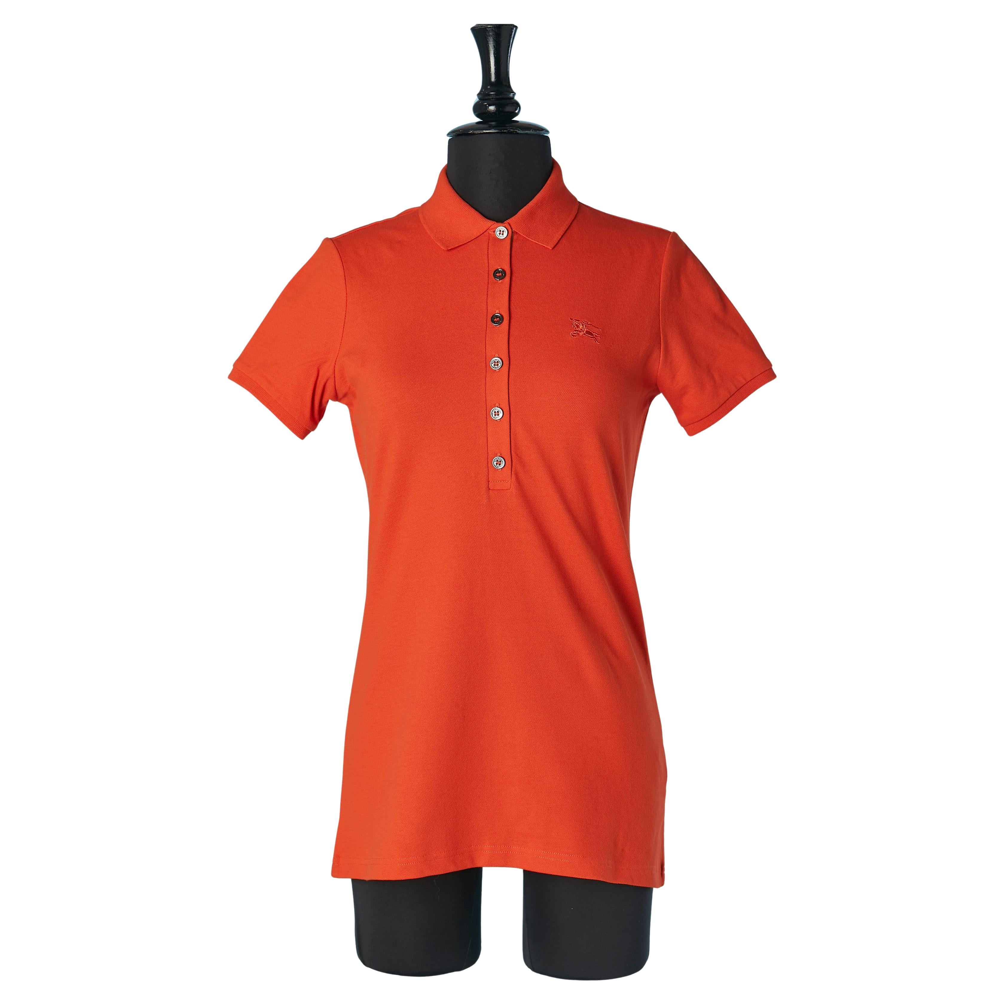 Polo en coton orange BURBERRY BRIT New