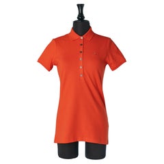 Polo de algodón naranja BURBERRY BRIT Nuevo