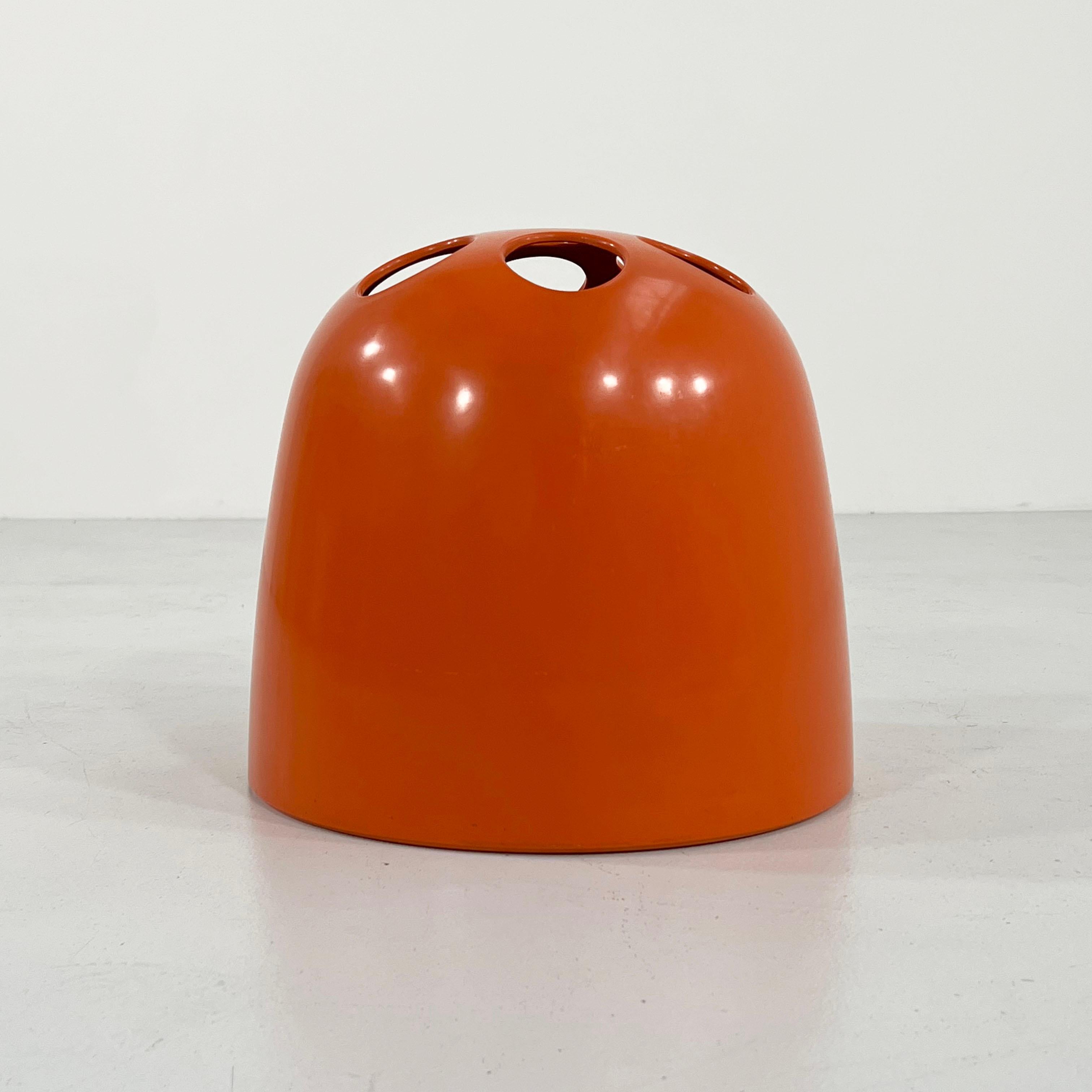 Plastic Orange Dedalo Umbrella Stand by Emma Gismondi for Artemide, 1970s