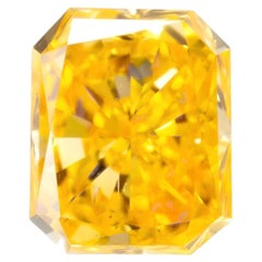 Orange Diamond 0.50ct Natural Loose Fancy Vivid Orange Yellow Color Diamond GIA