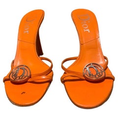Orange Dior sandales