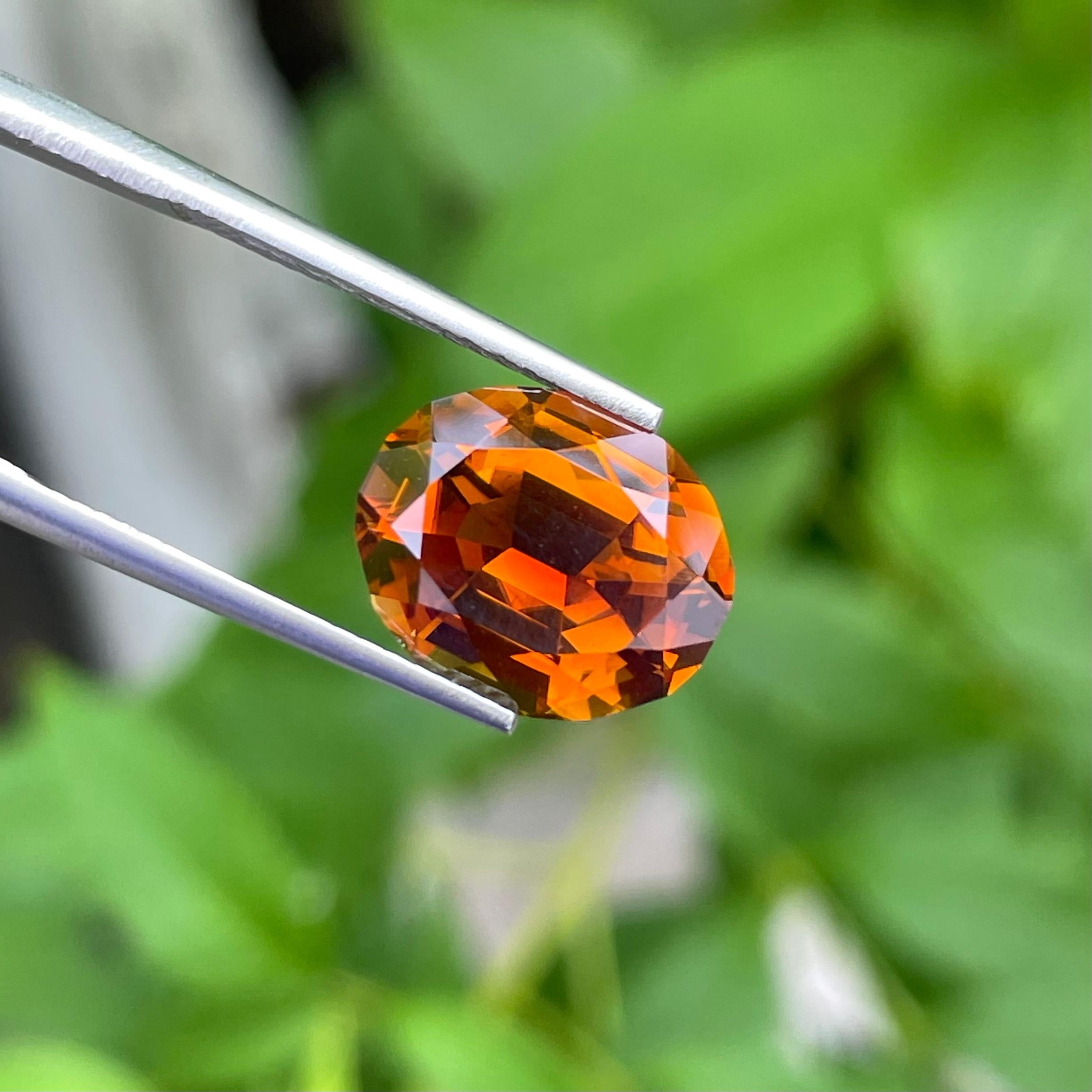 natural orange gemstone