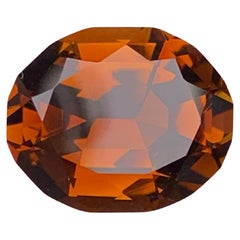 Tourmaline Dravite orange de 5,15 carats, pierre précieuse naturelle du Brésil de taille ovale