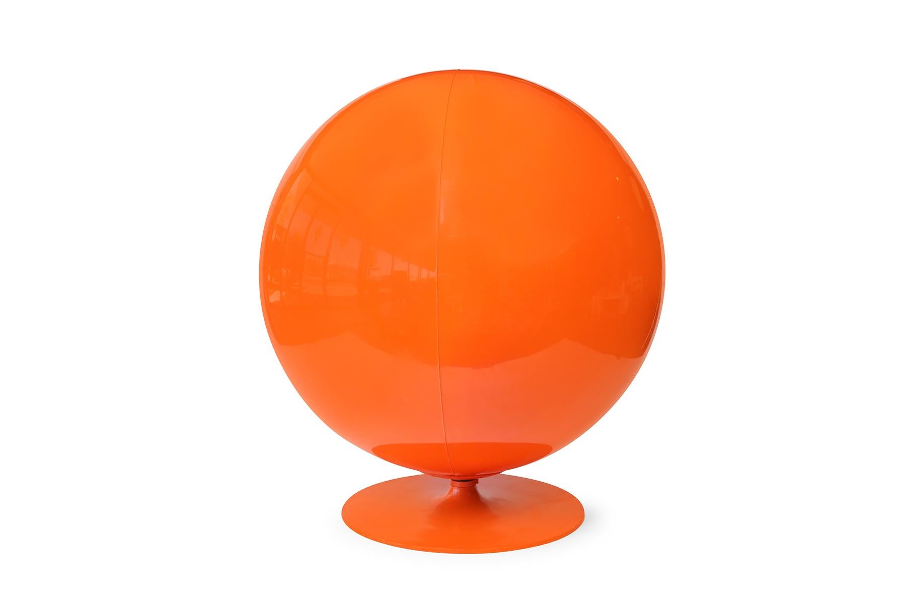 Orangefarbener Eero Aarnio Ball Chair (Moderne der Mitte des Jahrhunderts)