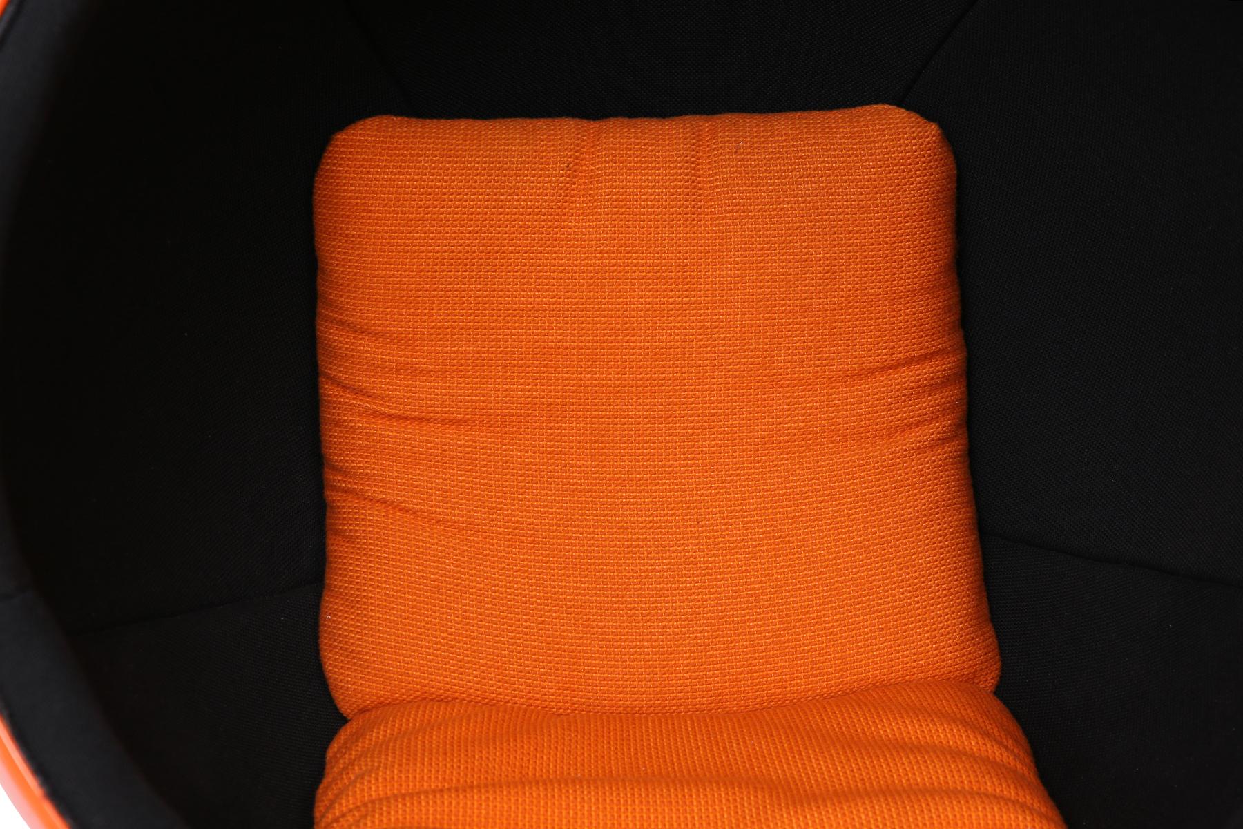 orange ball chair